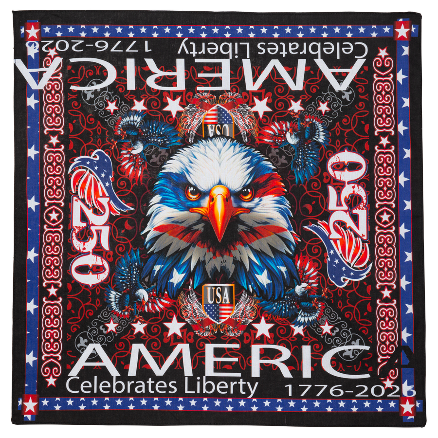 US Celebrates 250 Bandana Set of 3 EG CRST Edition