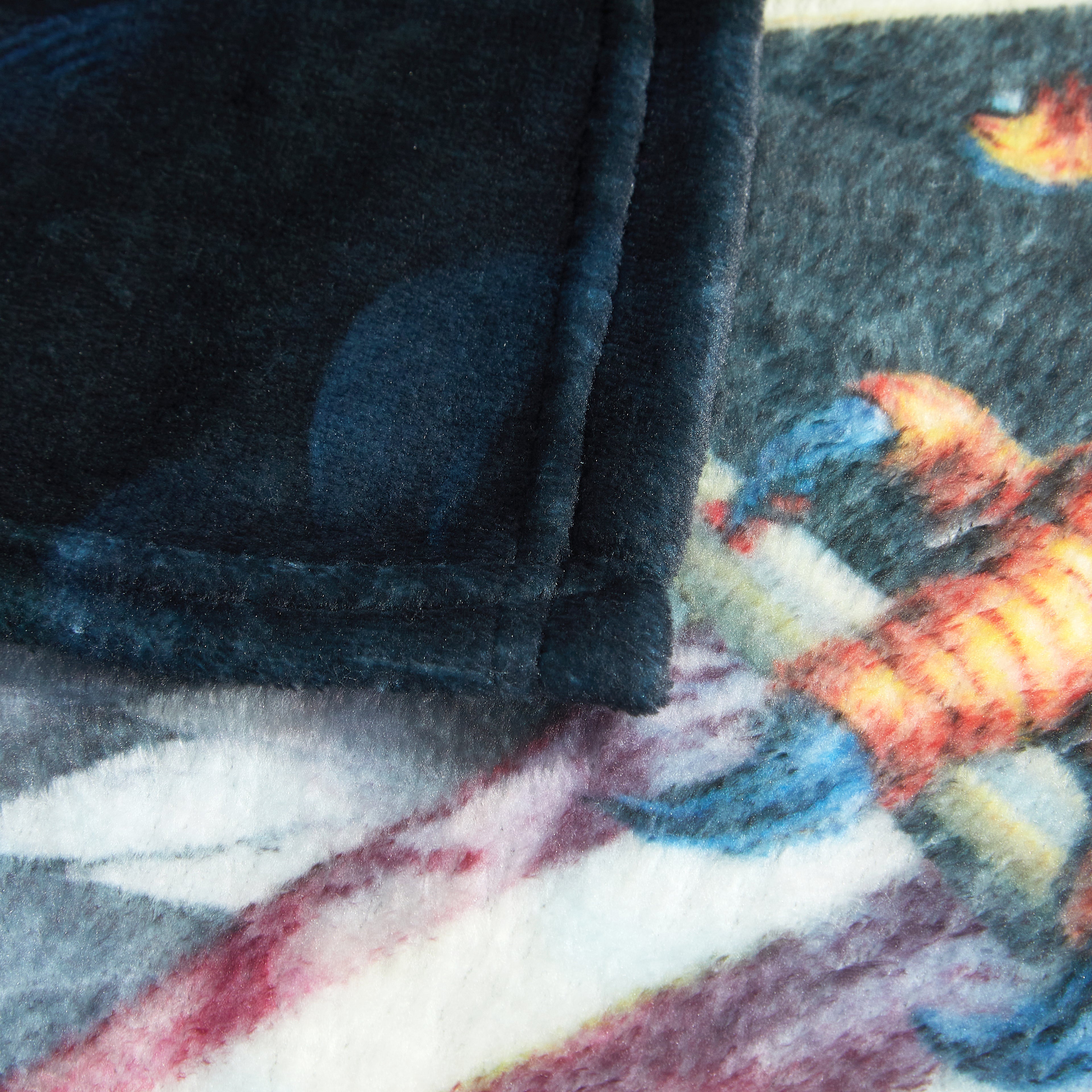 US Celebrates 250 Plush Throw Blanket - Eagle Lightning Strike Edition
