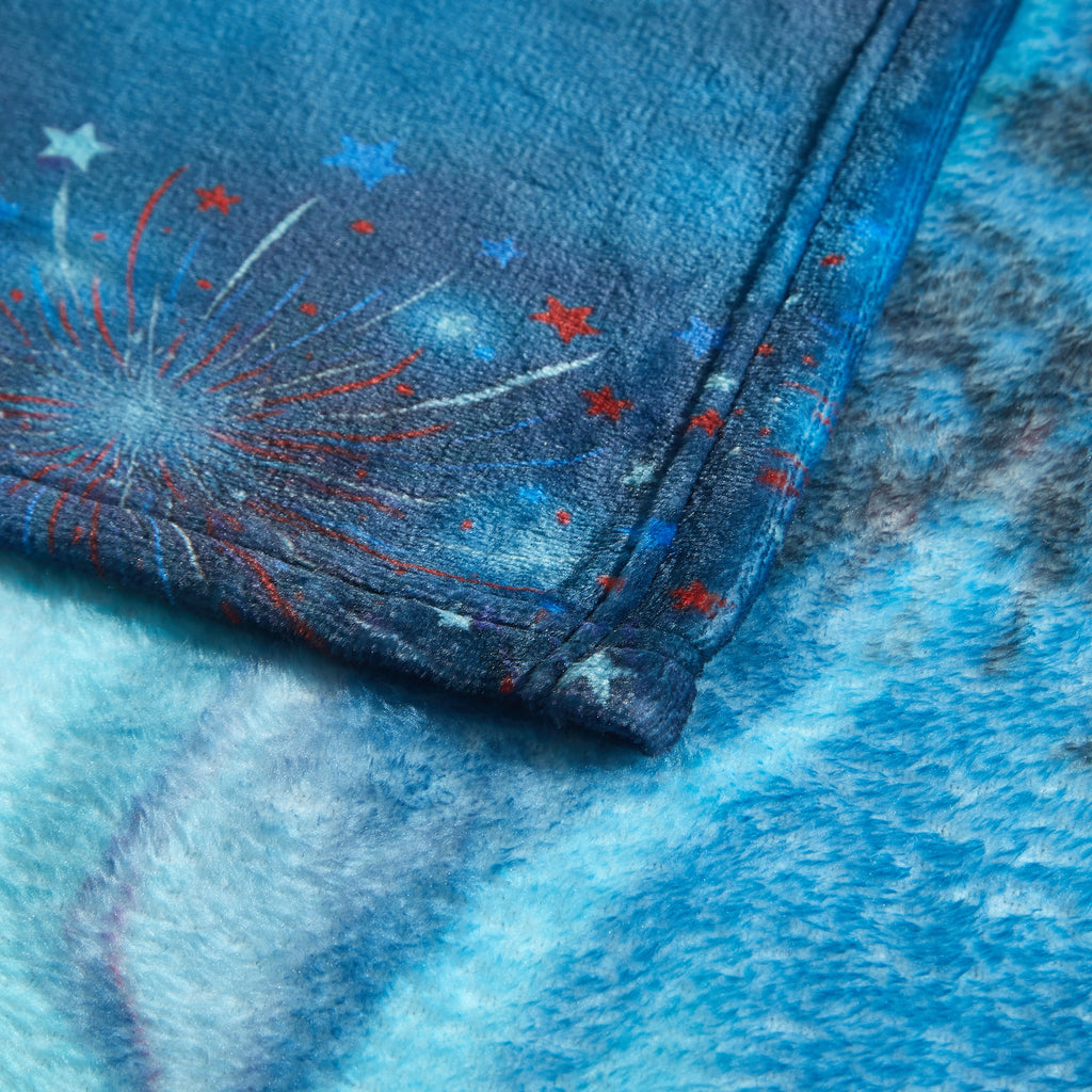US Celebrates 250 Plush Blanket - MAIN LOGO Edition