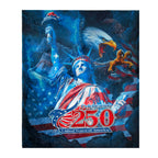 US Celebrates 250 Plush Blanket - MAIN LOGO Edition