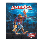 US Celebrates 250 Plush Blanket - LBRT MAP Edition