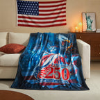 US Celebrates 250 Plush Blanket - MAIN LOGO Edition