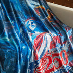 US Celebrates 250 Plush Blanket - MAIN LOGO Edition