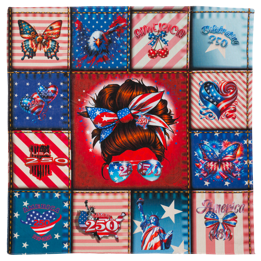US Celebrates 250 Bandana Set of 3 Edition | Flags & Outdoor Accents - US Celebrates 250