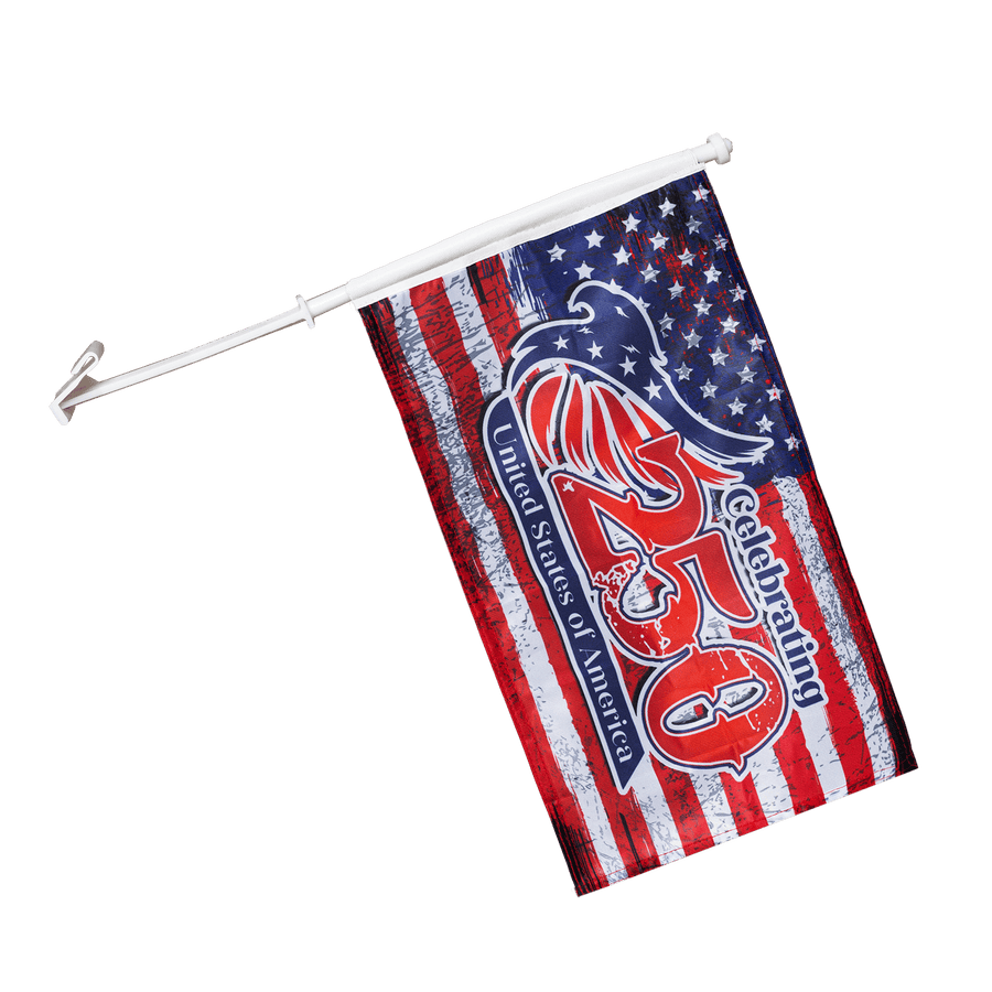US Celebrates 250 Car Flag - MAIN LOGO Edition - US Celebrates 250