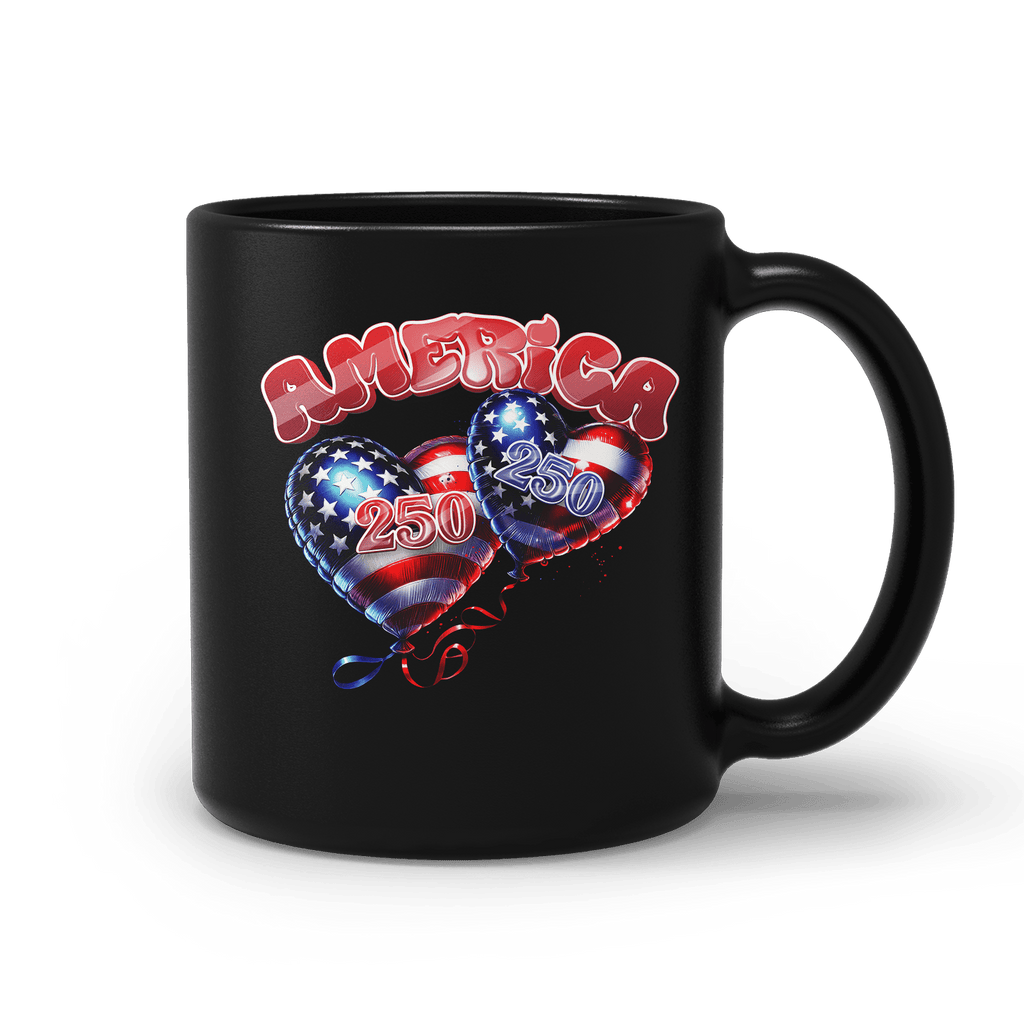 US Celebrates 250 Ceramic Mug – 15 oz - BALLONS - US Celebrates 250