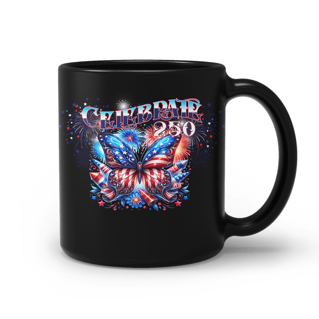Ceramic Mug – 15 oz - BUTTERFLY | US Celebrates 250 Official