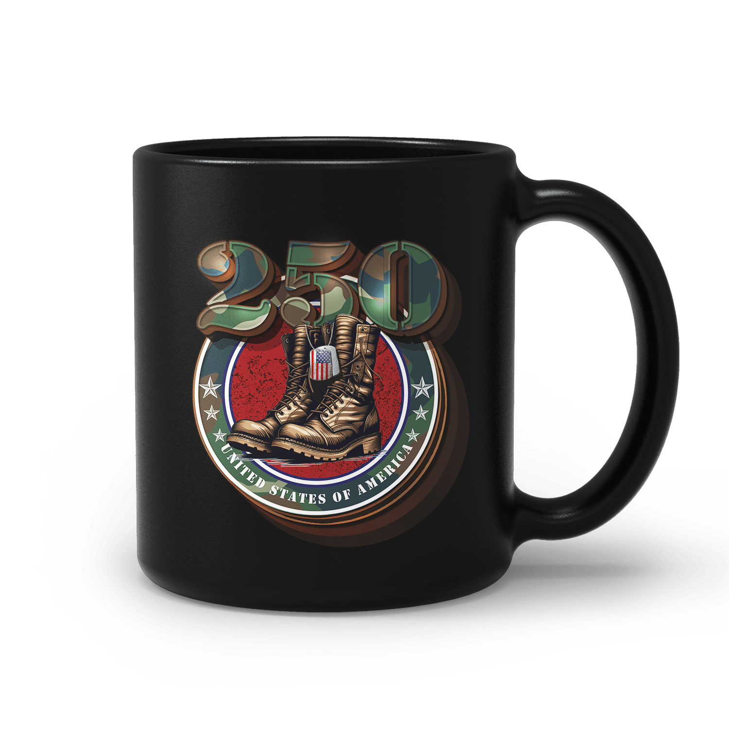 US Celebrates 250 Ceramic Mug – 15 oz - DT_BOOTS - US Celebrates 250