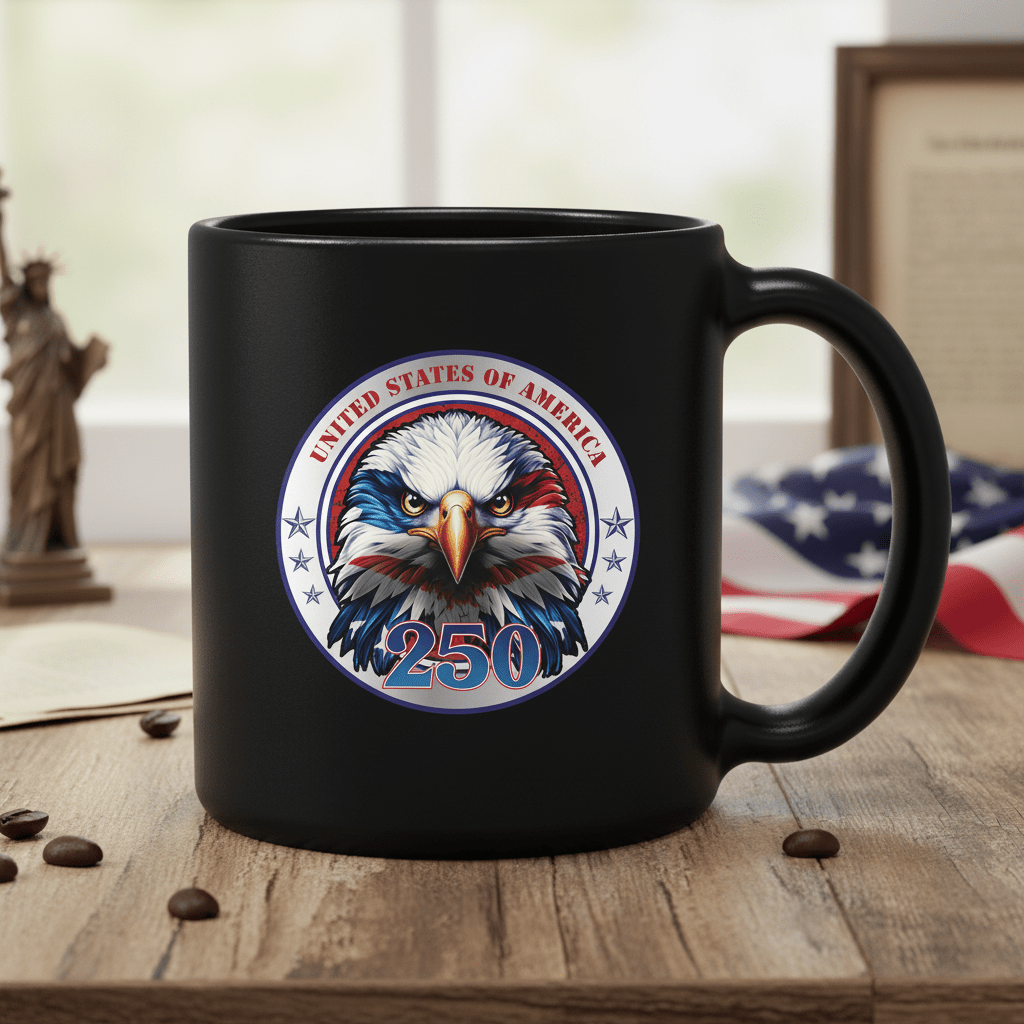 US Celebrates 250 Ceramic Mug – 15 oz - EG CRST - US Celebrates 250