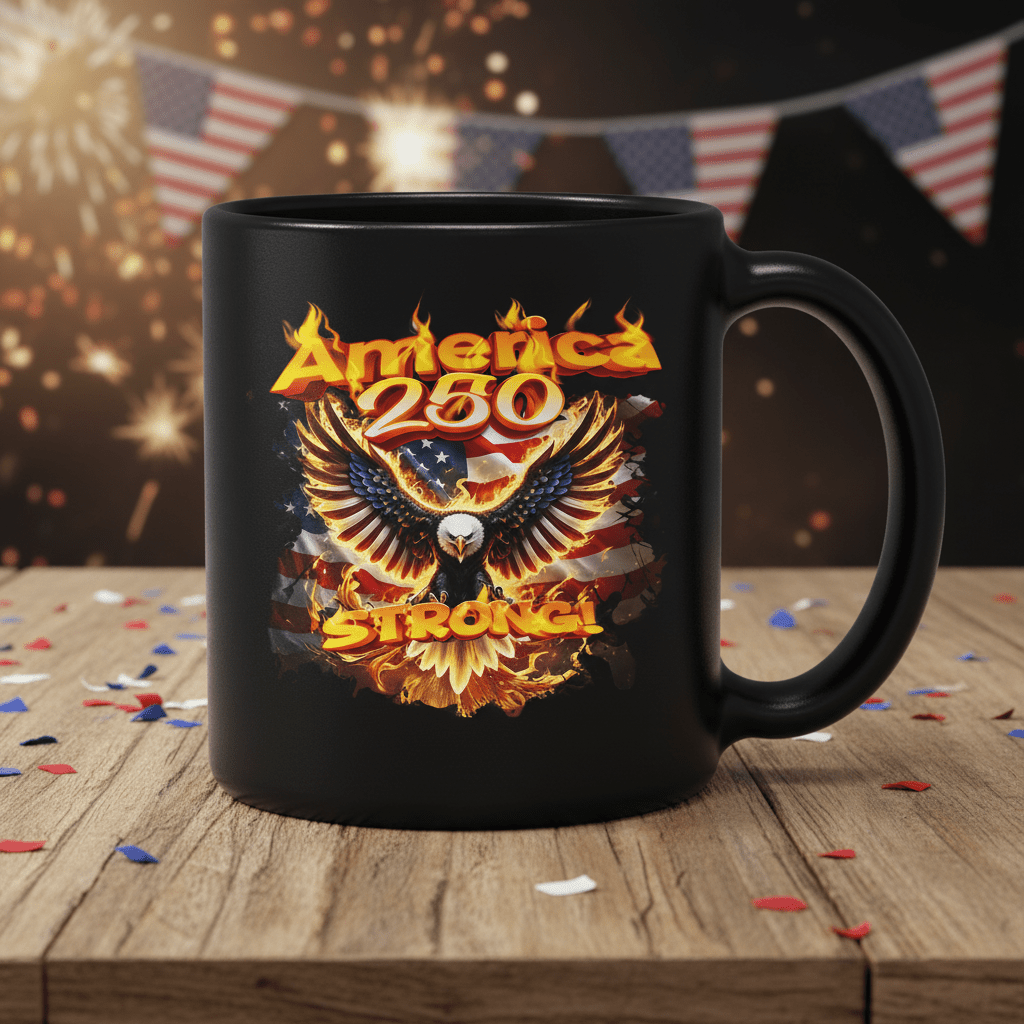 US Celebrates 250 Ceramic Mug – 15 oz - EG FR - US Celebrates 250