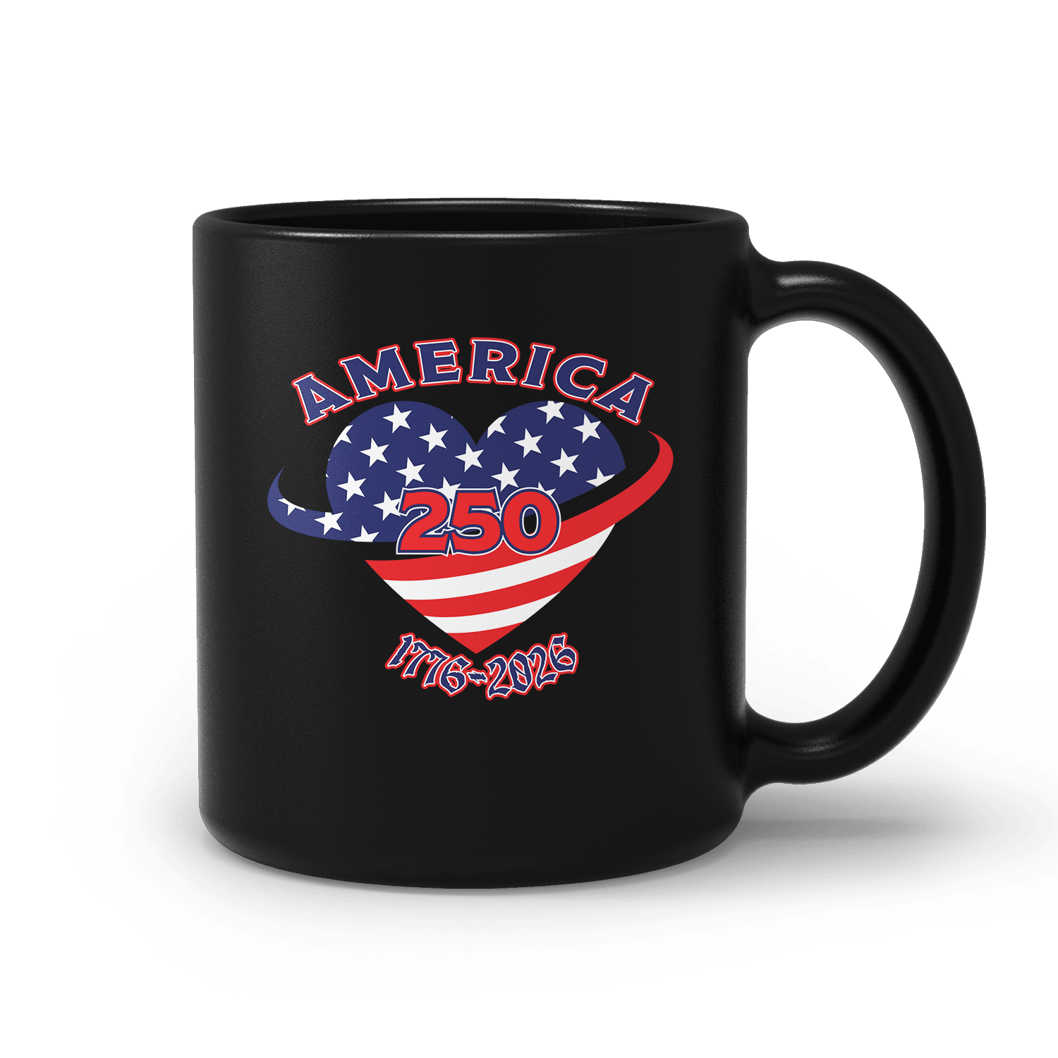 US Celebrates 250 Ceramic Mug – 15 oz - HEART - US Celebrates 250
