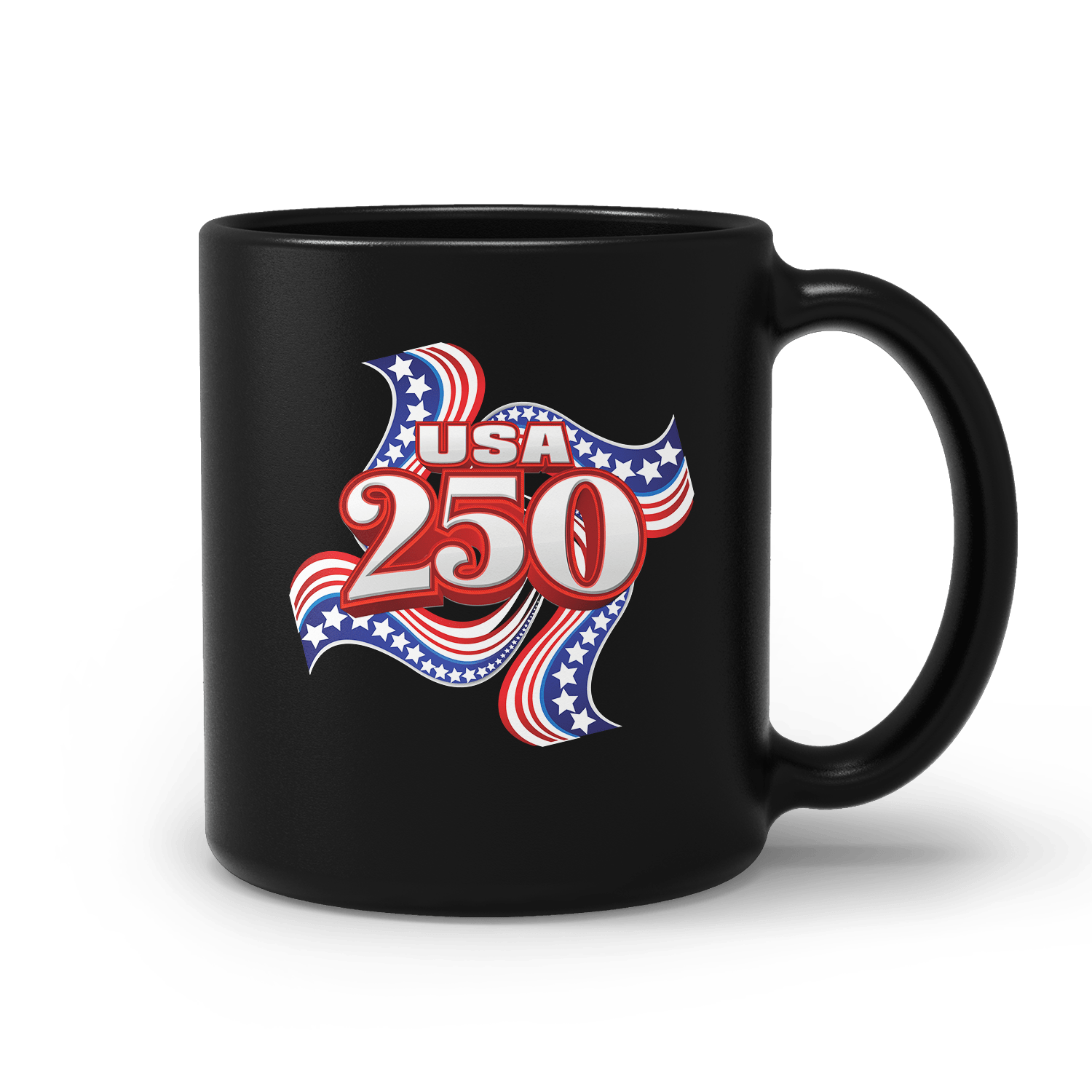 US Celebrates 250 Ceramic Mug – 15 oz - RIBBON - US Celebrates 250