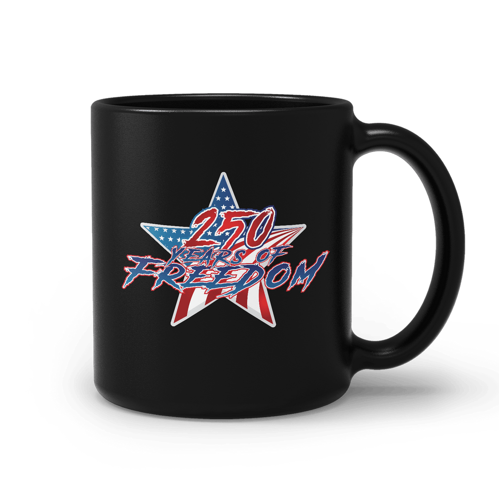 US Celebrates 250 Ceramic Mug – 15 oz - STAR FREE - US Celebrates 250
