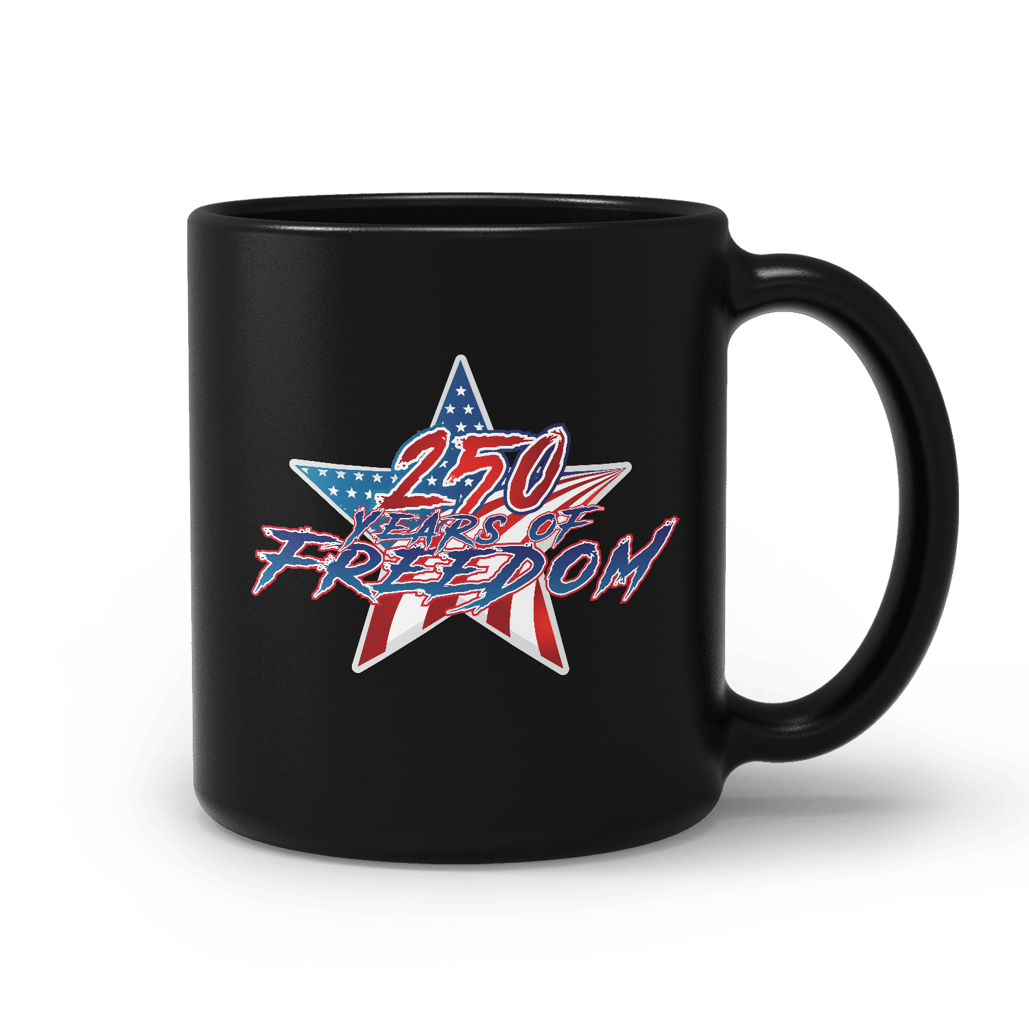 US Celebrates 250 Ceramic Mug – 15 oz - STAR FREE - US Celebrates 250
