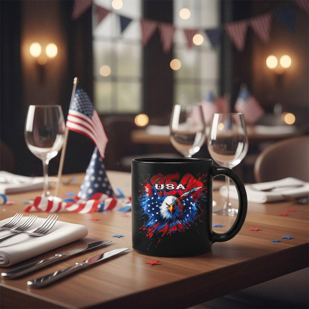 US Celebrates 250 Ceramic Mug – 15 oz - WTP EAGLE - US Celebrates 250