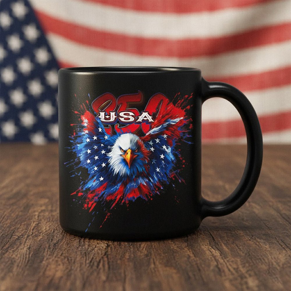 US Celebrates 250 Ceramic Mug – 15 oz - WTP EAGLE - US Celebrates 250
