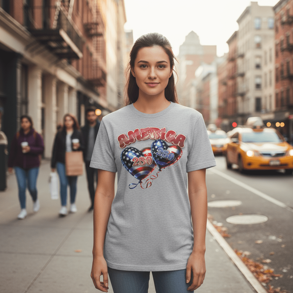 US Celebrates 250 Classic Unisex Tee - BALLONS - US Celebrates 250