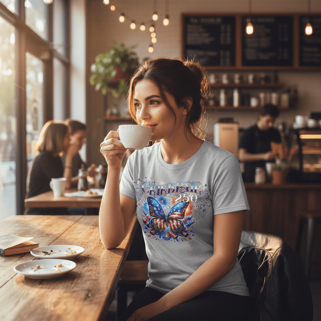 US Celebrates 250 Classic Unisex Tee - BUTTERFLY - US Celebrates 250