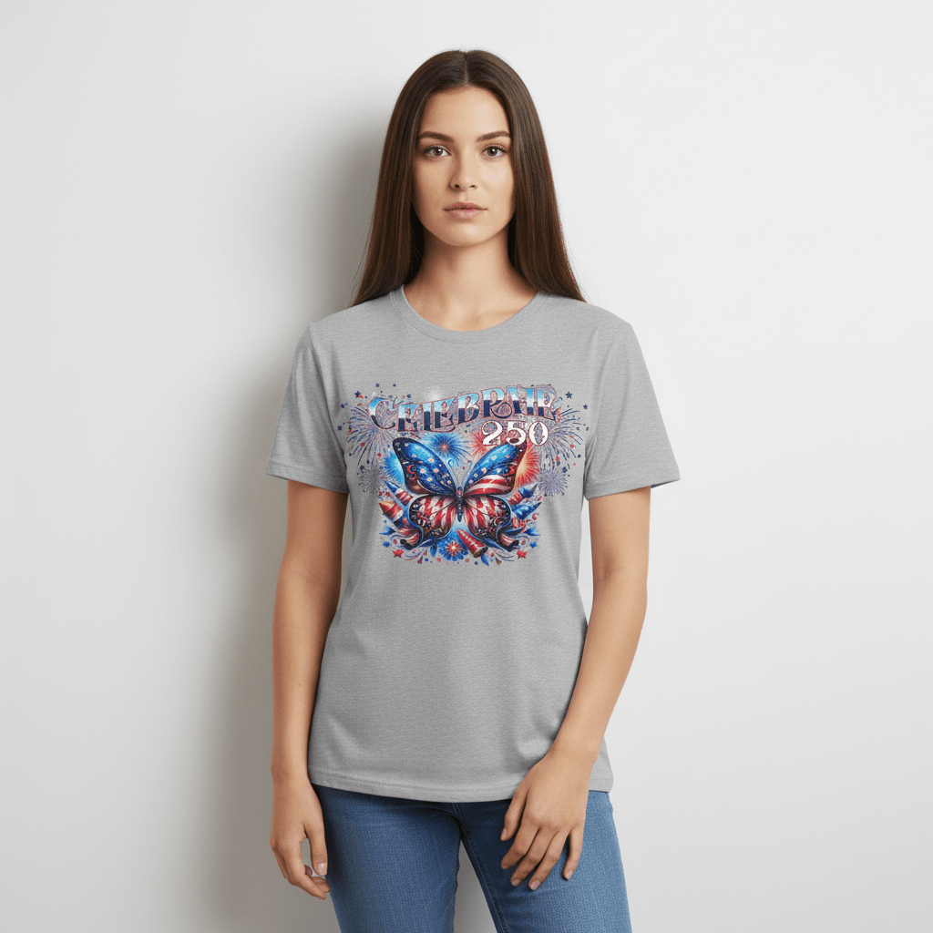 US Celebrates 250 Classic Unisex Tee - BUTTERFLY - US Celebrates 250