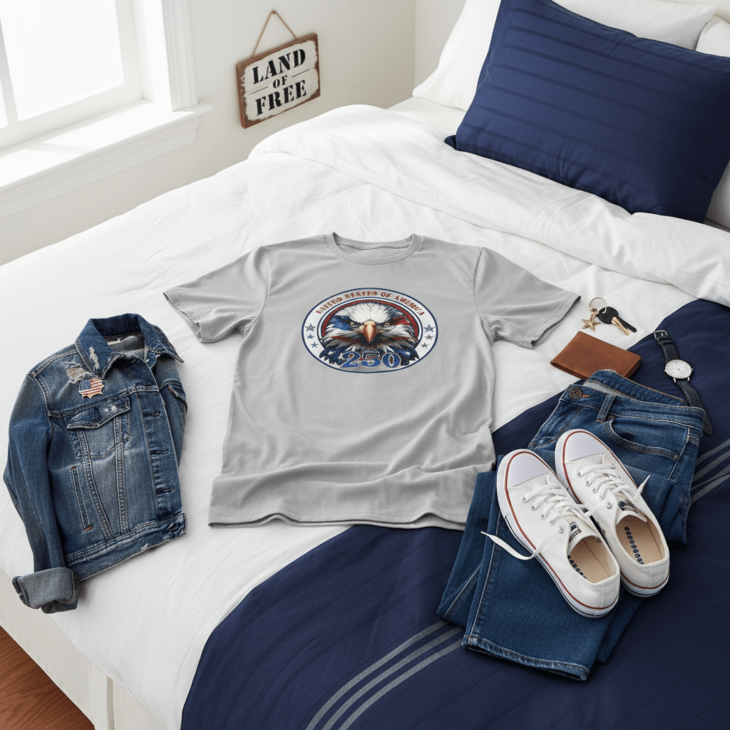 US Celebrates 250 Classic Unisex Tee - EG CRST - US Celebrates 250