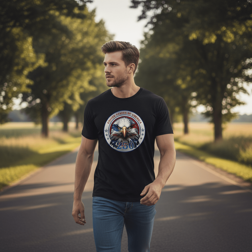 US Celebrates 250 Classic Unisex Tee - EG CRST - US Celebrates 250