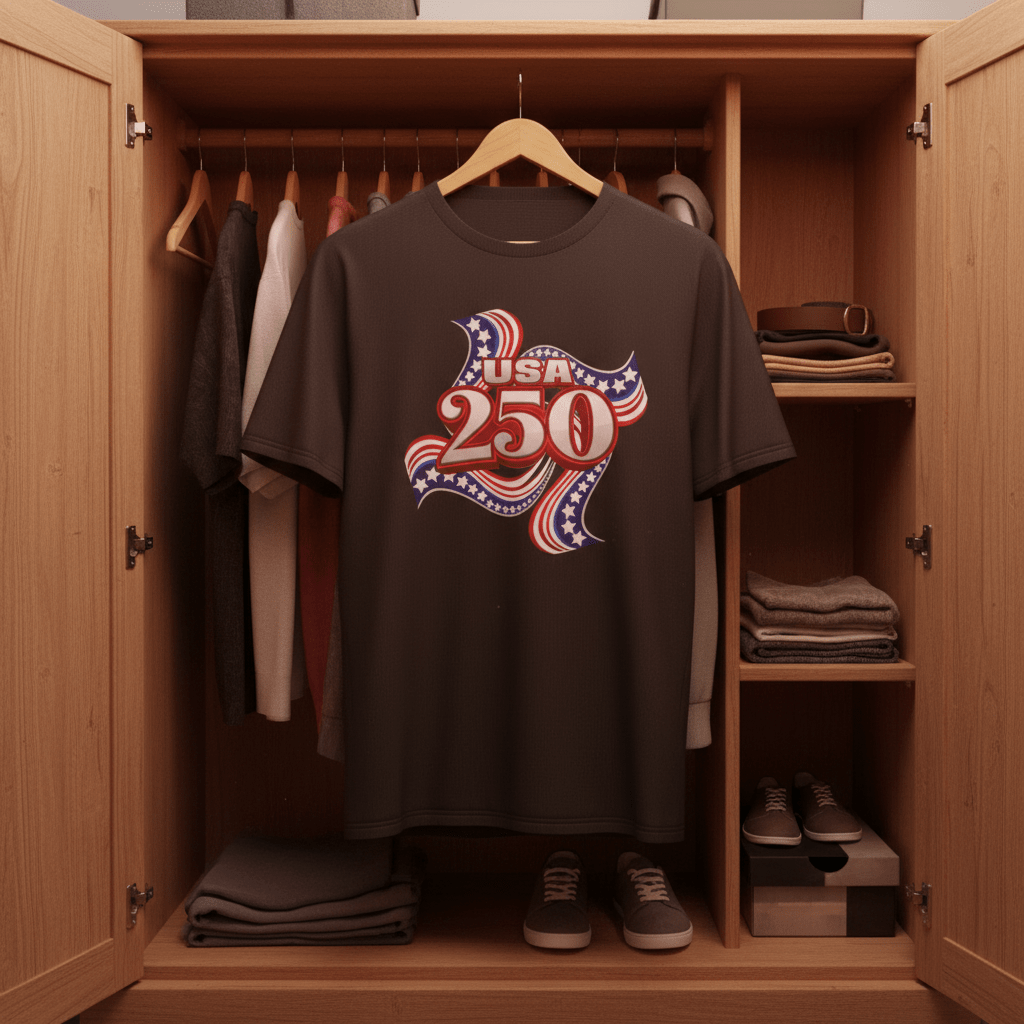 US Celebrates 250 Classic Unisex Tee - RIBBON - US Celebrates 250