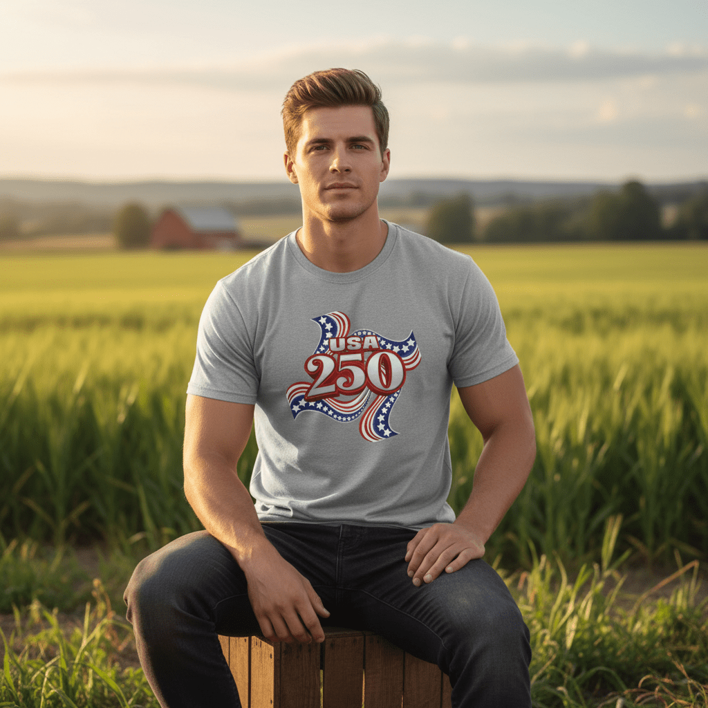 US Celebrates 250 Classic Unisex Tee - RIBBON - US Celebrates 250