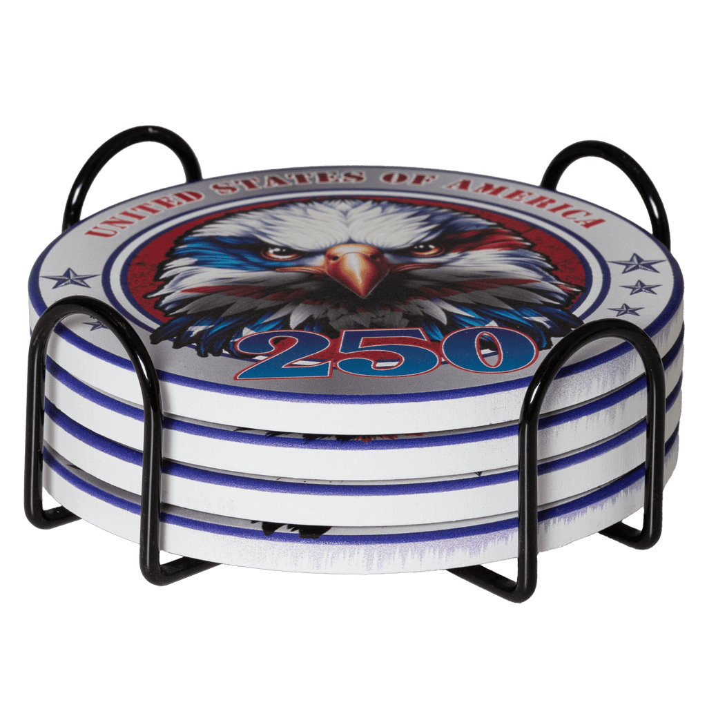 US Celebrates 250 Coaster Sets - EAGLE Edition - US Celebrates 250