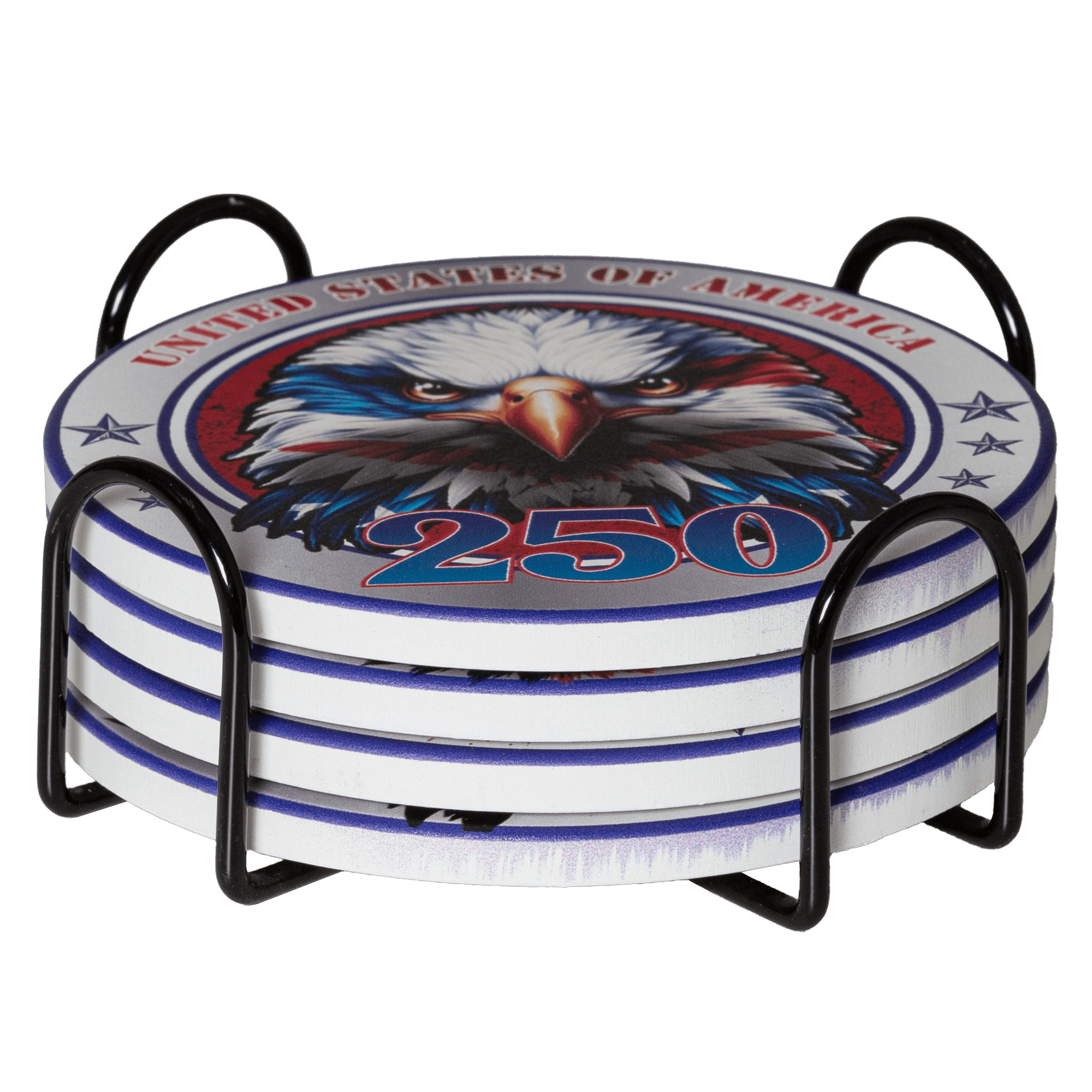 US Celebrates 250 Coaster Sets - EAGLE Edition - US Celebrates 250