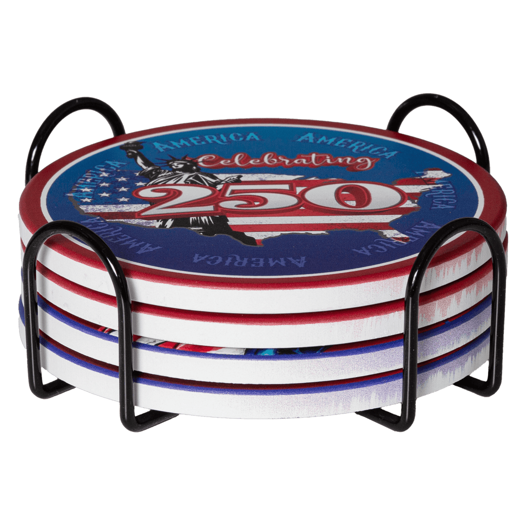 US Celebrates 250 Coaster Sets - LIBERTY Edition - US Celebrates 250