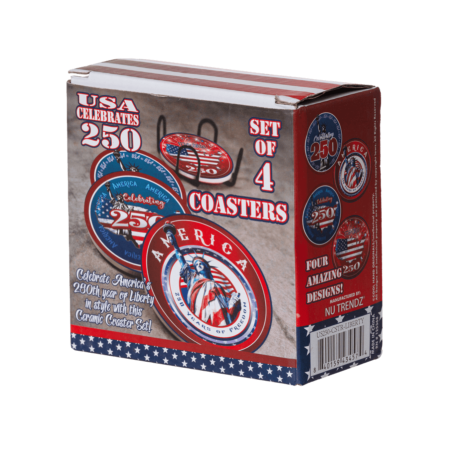 US Celebrates 250 Coaster Sets - LIBERTY Edition - US Celebrates 250