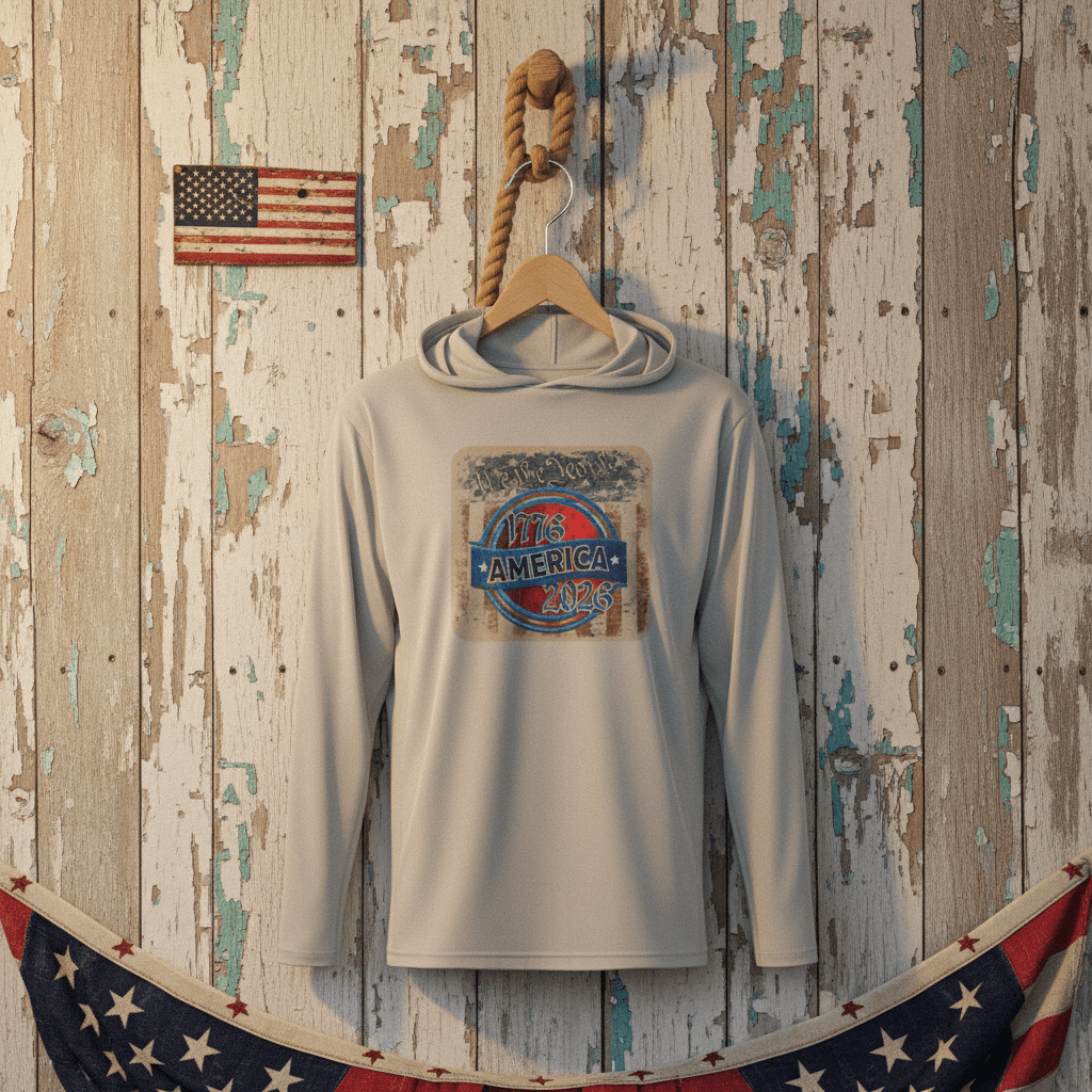 Long Sleeve Hooded Tee - 1776-2026 | Official US 250 Gear