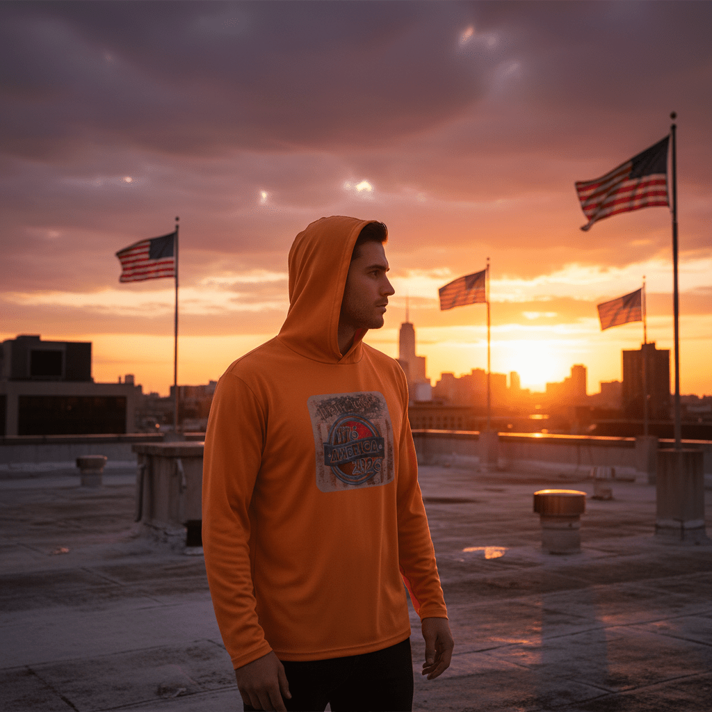 Long Sleeve Hooded Tee - 1776-2026 | Official US 250 Gear
