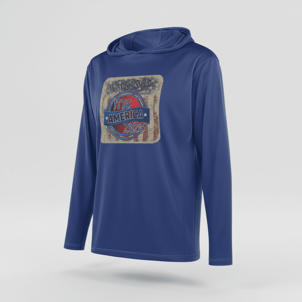 Long Sleeve Hooded Tee - 1776-2026 | Official US 250 Gear