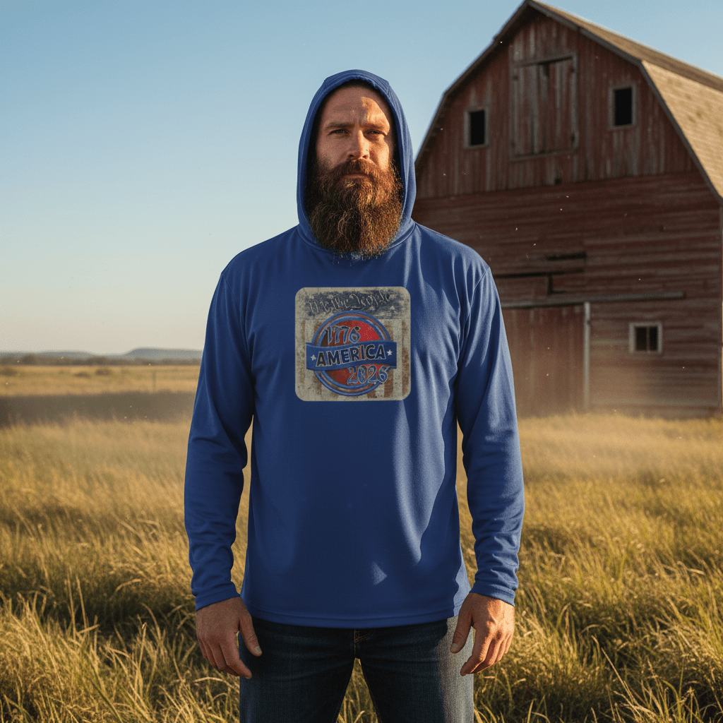 Long Sleeve Hooded Tee - 1776-2026 | Official US 250 Gear