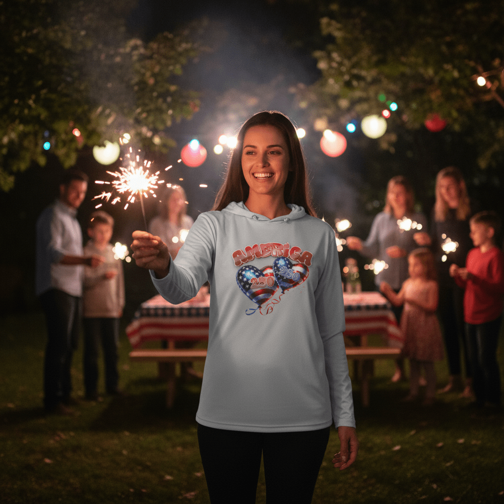 Long Sleeve Hooded Tee - BALLONS | Official US 250 Gear