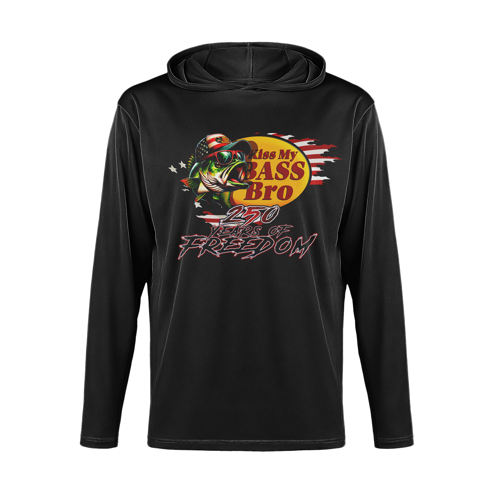 US Celebrates 250 Long Sleeve Hooded Tee - BASS 250 - US Celebrates 250