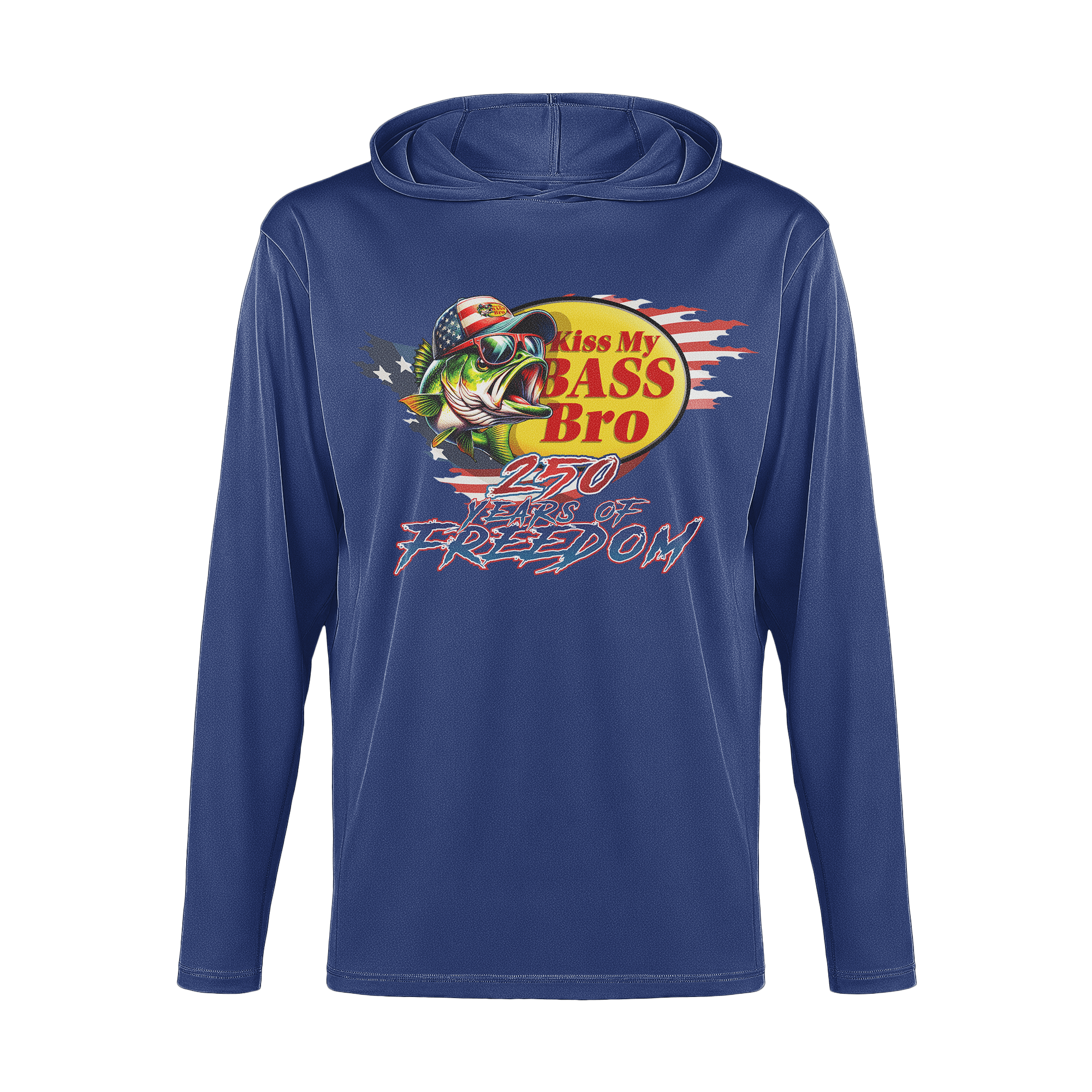 US Celebrates 250 Long Sleeve Hooded Tee - BASS 250 - US Celebrates 250