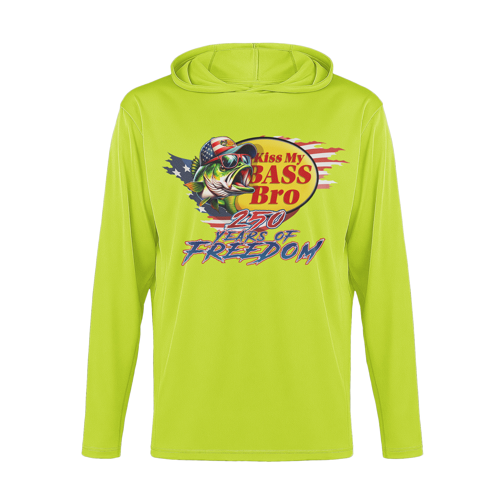 US Celebrates 250 Long Sleeve Hooded Tee - BASS 250 - US Celebrates 250