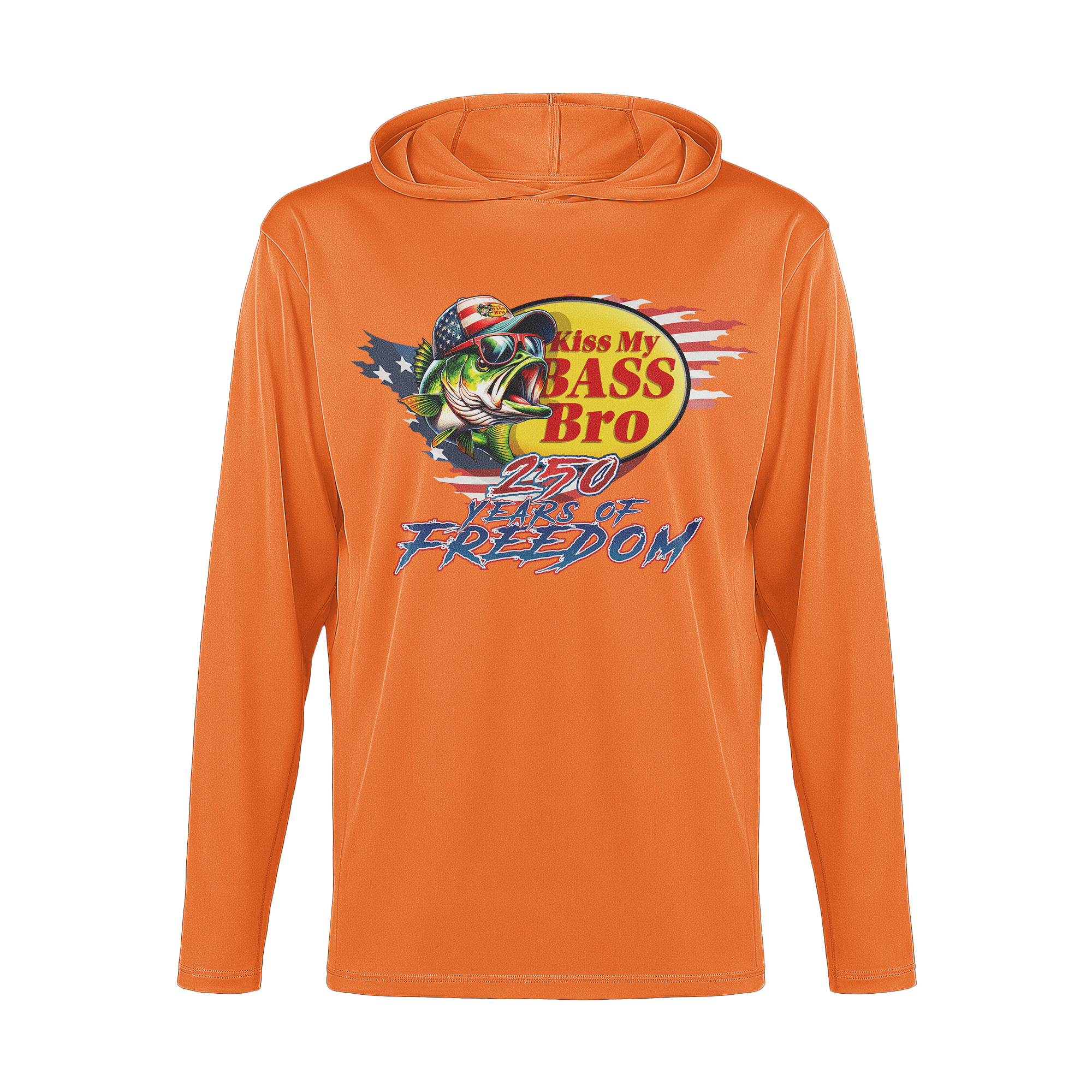 US Celebrates 250 Long Sleeve Hooded Tee - BASS 250 - US Celebrates 250