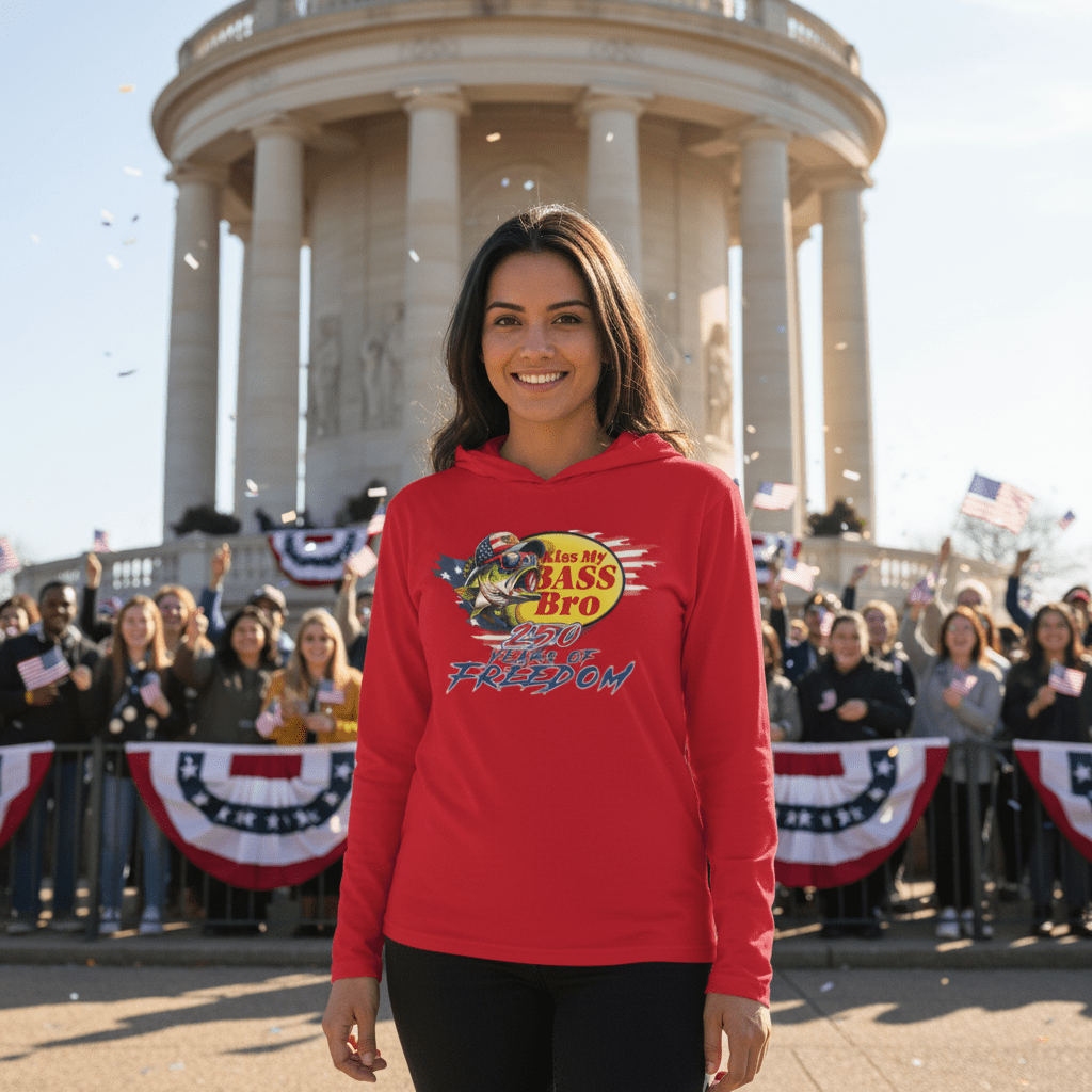Long Sleeve Hooded Tee - BASS 250 | Official US 250 Stylish