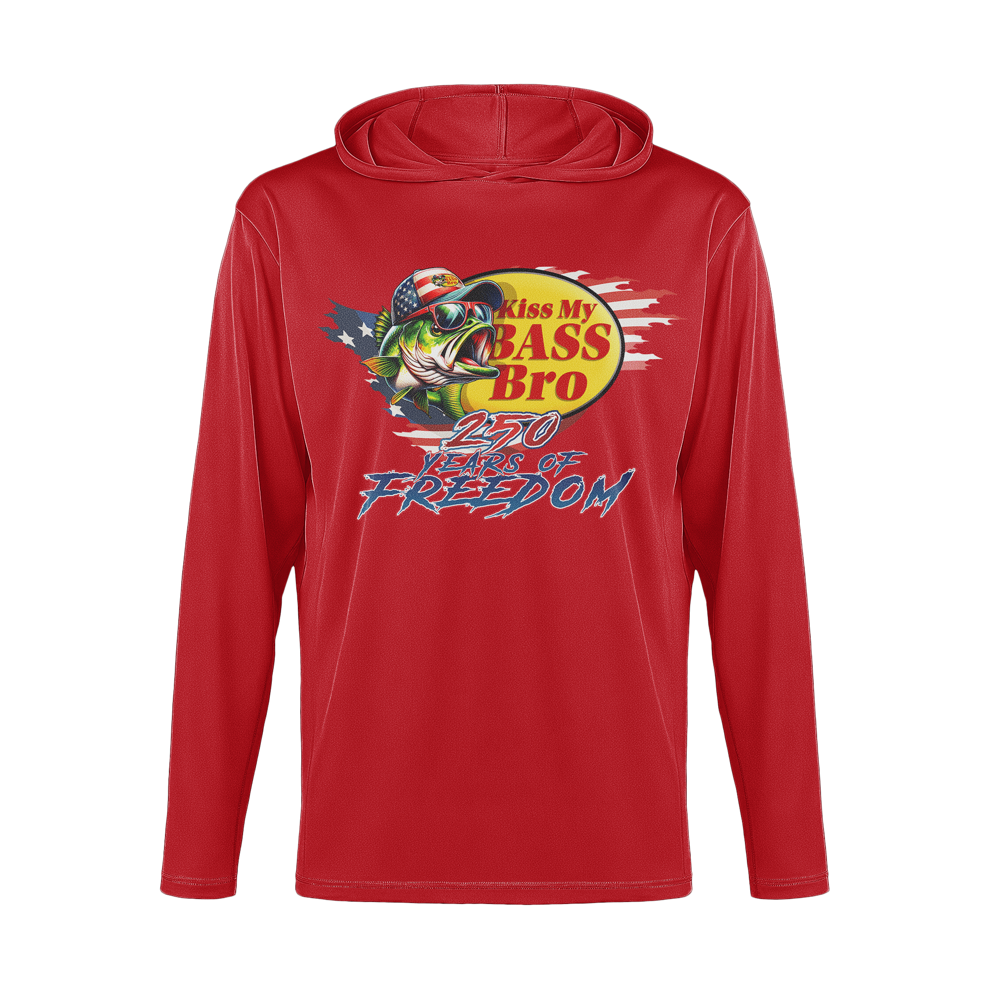 US Celebrates 250 Long Sleeve Hooded Tee - BASS 250 - US Celebrates 250