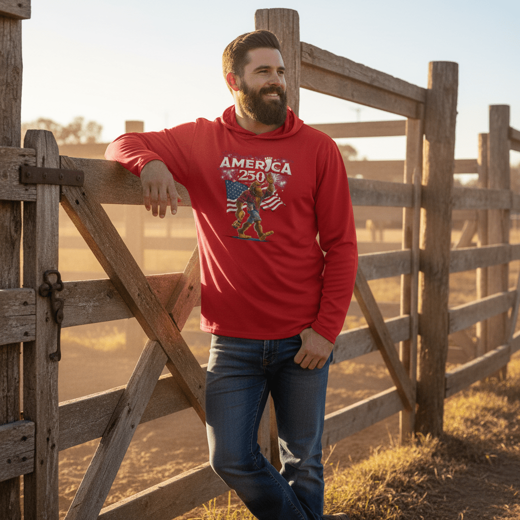 US Celebrates 250 Long Sleeve Hooded Tee - BGFT BRO - US Celebrates 250
