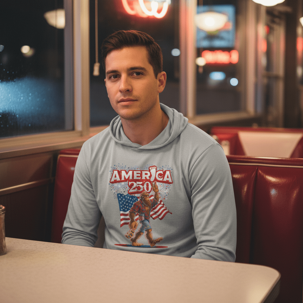 US Celebrates 250 Long Sleeve Hooded Tee - BGFT BRO - US Celebrates 250