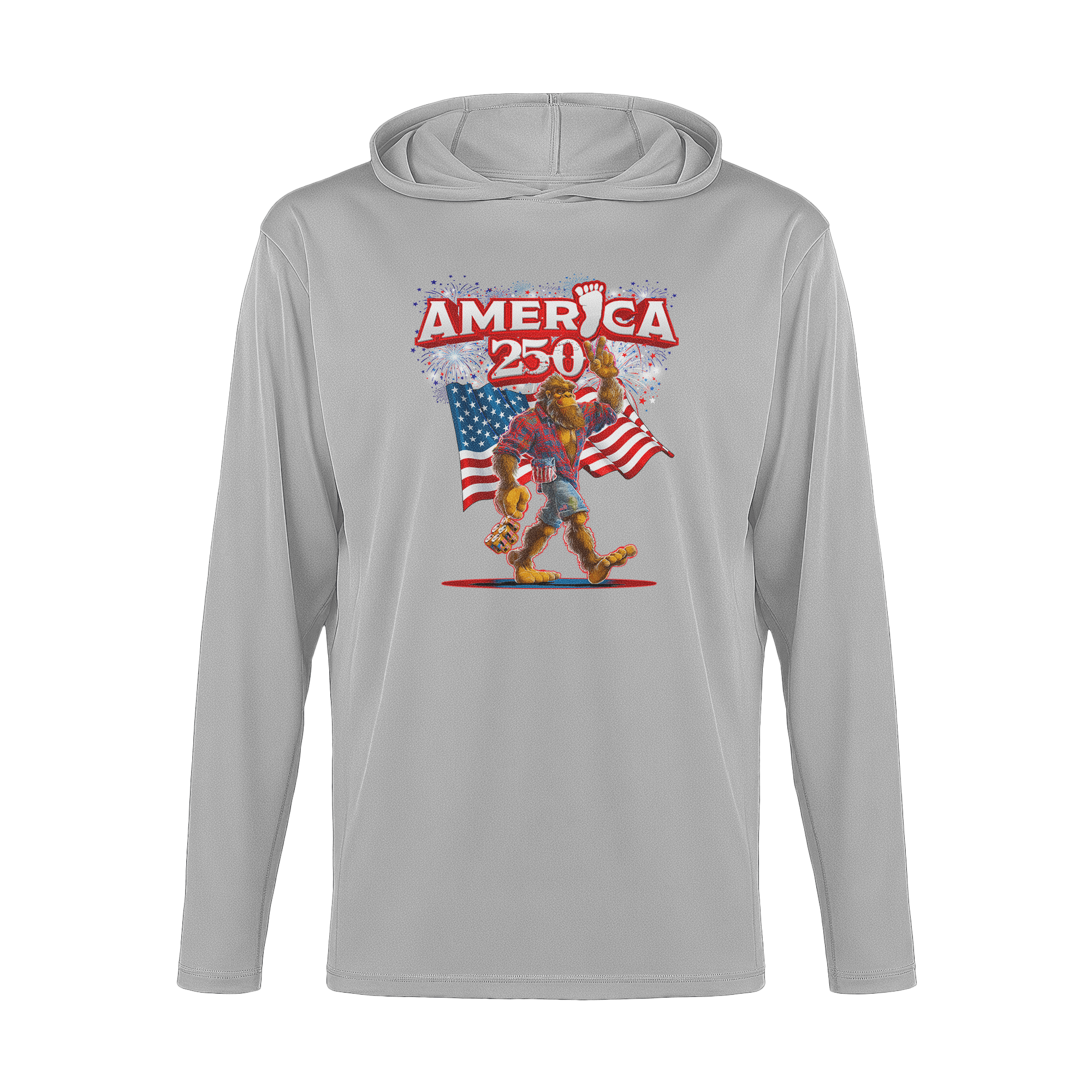 US Celebrates 250 Long Sleeve Hooded Tee - BGFT BRO - US Celebrates 250