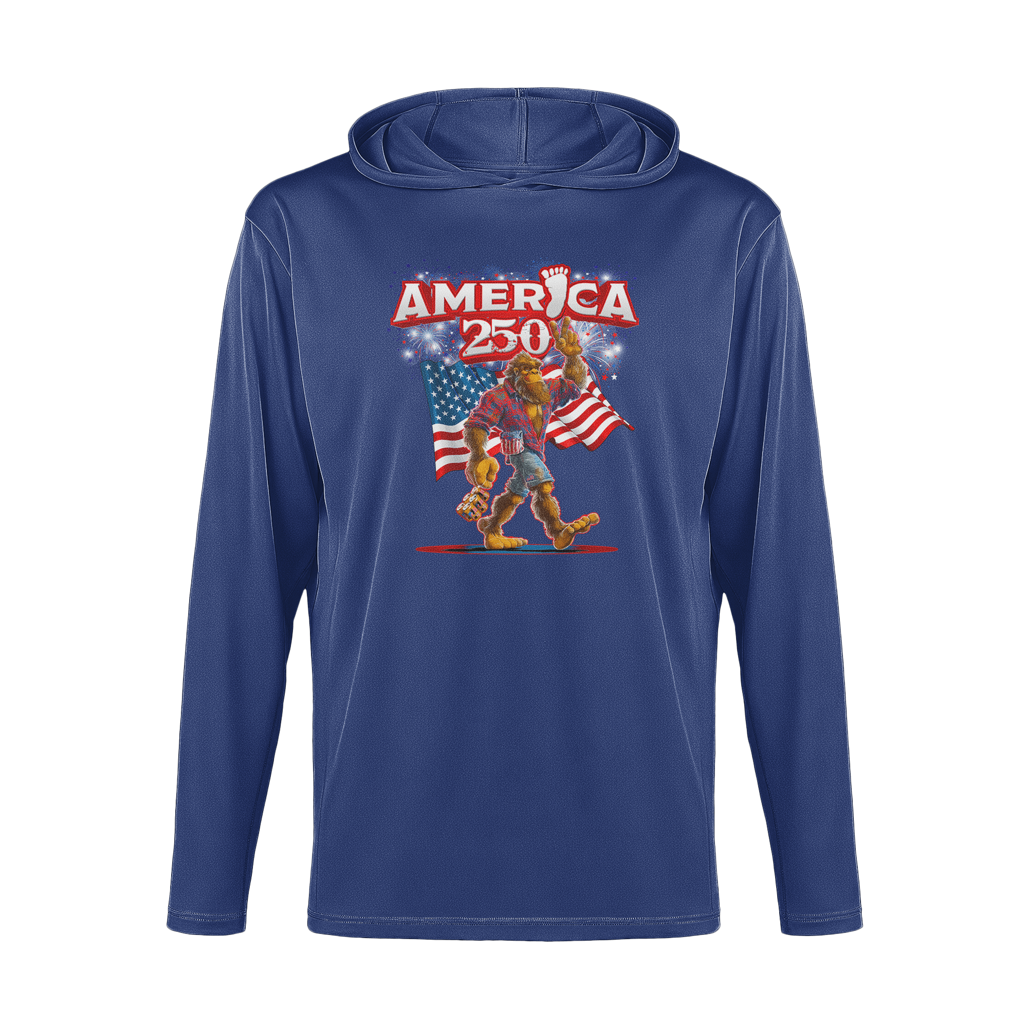 US Celebrates 250 Long Sleeve Hooded Tee - BGFT BRO - US Celebrates 250