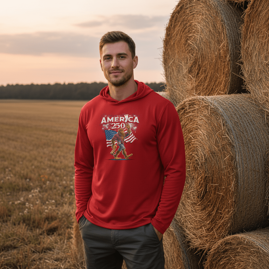 US Celebrates 250 Long Sleeve Hooded Tee - BGFT BRO - US Celebrates 250