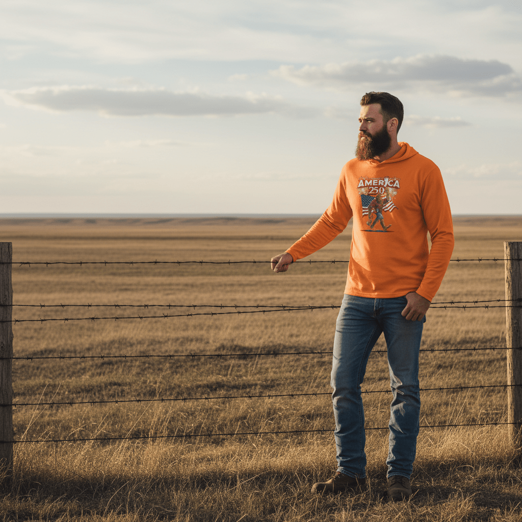 US Celebrates 250 Long Sleeve Hooded Tee - BGFT BRO - US Celebrates 250