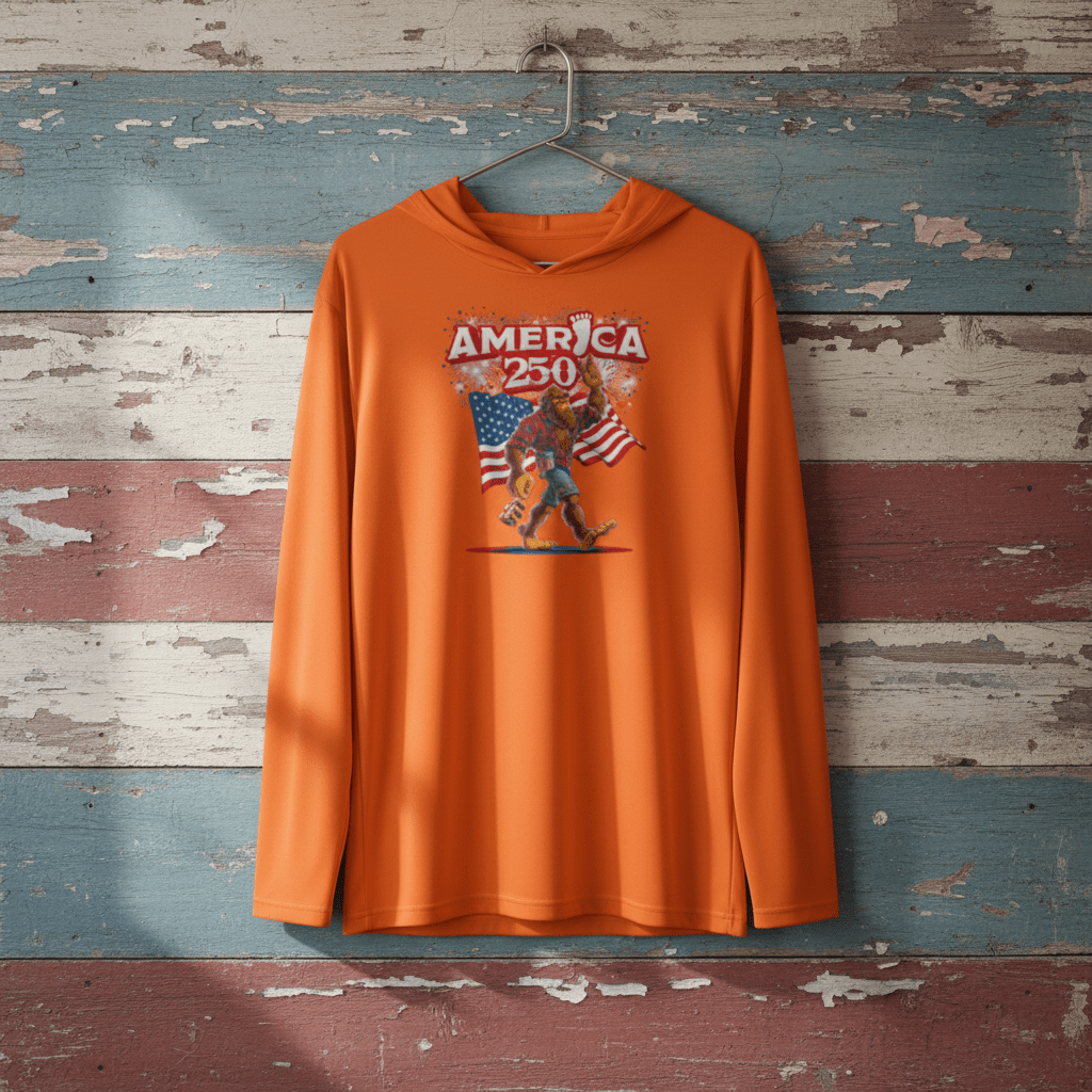 US Celebrates 250 Long Sleeve Hooded Tee - BGFT BRO - US Celebrates 250