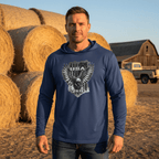 US Celebrates 250 Long Sleeve Hooded Tee - BLK EAGLE - US Celebrates 250